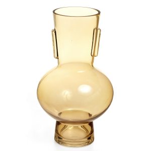 Estrada Tan Lge Glass Vase