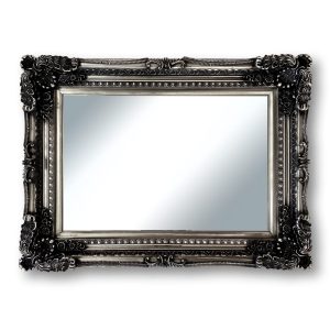 Trelise Bevelled Mirror Black 1060 x 740 x 40mm